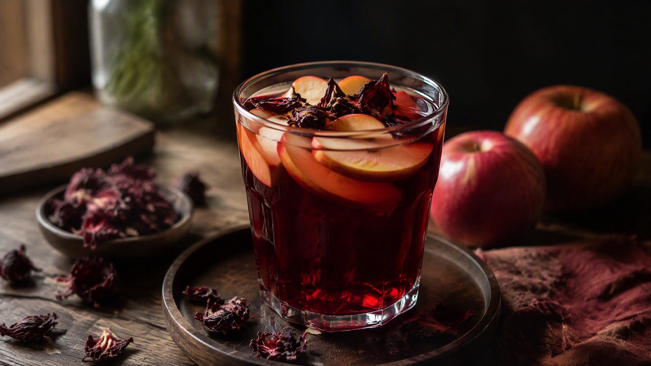 Купаж с каркаде и яблоком