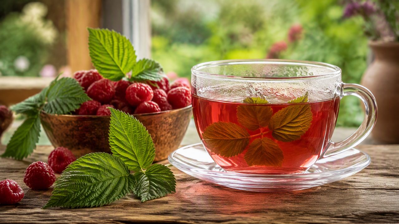 Купаж с листом малины